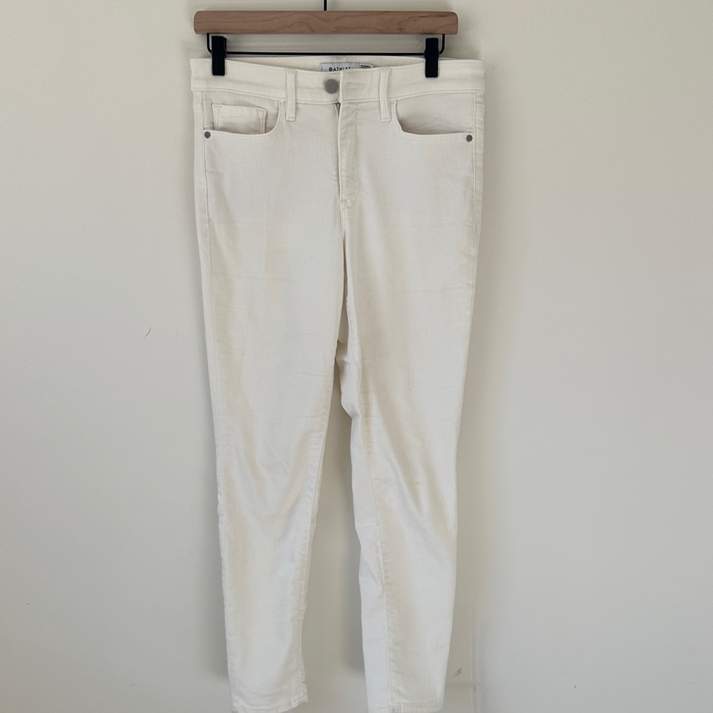 Athleta Women's Cream Skinny Jeans